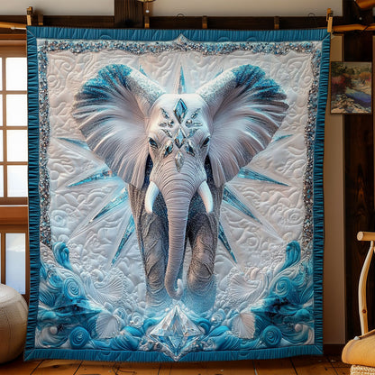 Frost Abstract Elephant WY3112012CL Quilt