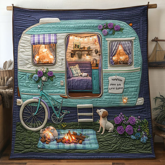 Cozy Retro Camper WN1504016CL Quilt