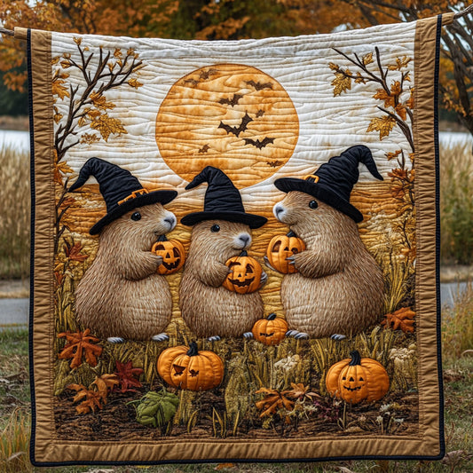 Pumpkin Capybara WN1108059CL Quilt