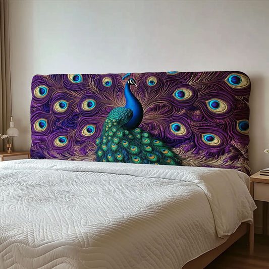Graceful Peacock QA1912015CL Quilted Headboard Slipcover