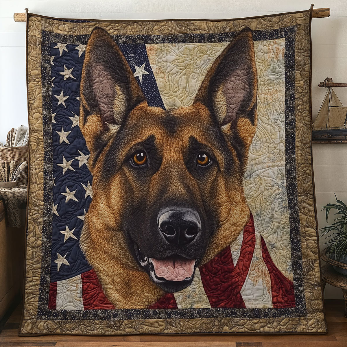 German Shepherd Vow WN1006057CL Quilt