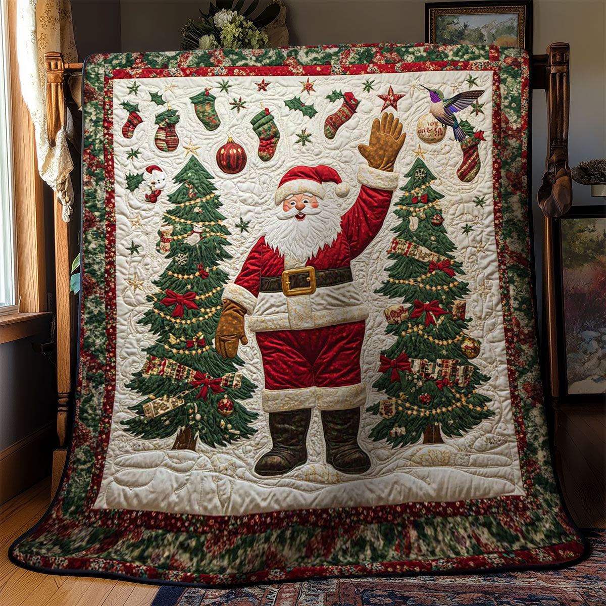 Santa’s Holiday Cheer WN1212033CL Quilt