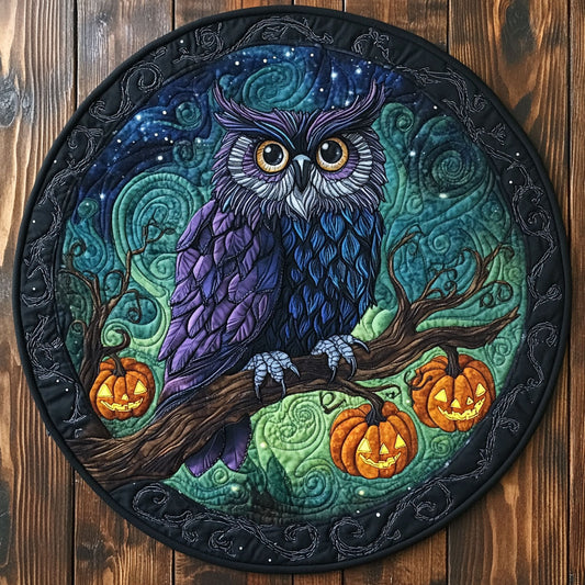 Owl Nightmare CW2908009CL Quilted Round Mat