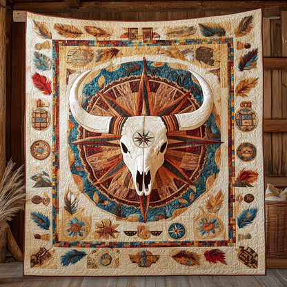 Ancient Bull Skull WN2308010CL Quilt
