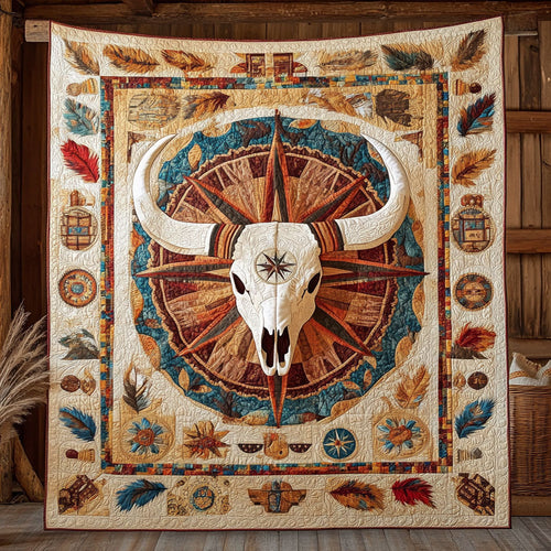 Ancient Bull Skull WN2308010CL Quilt
