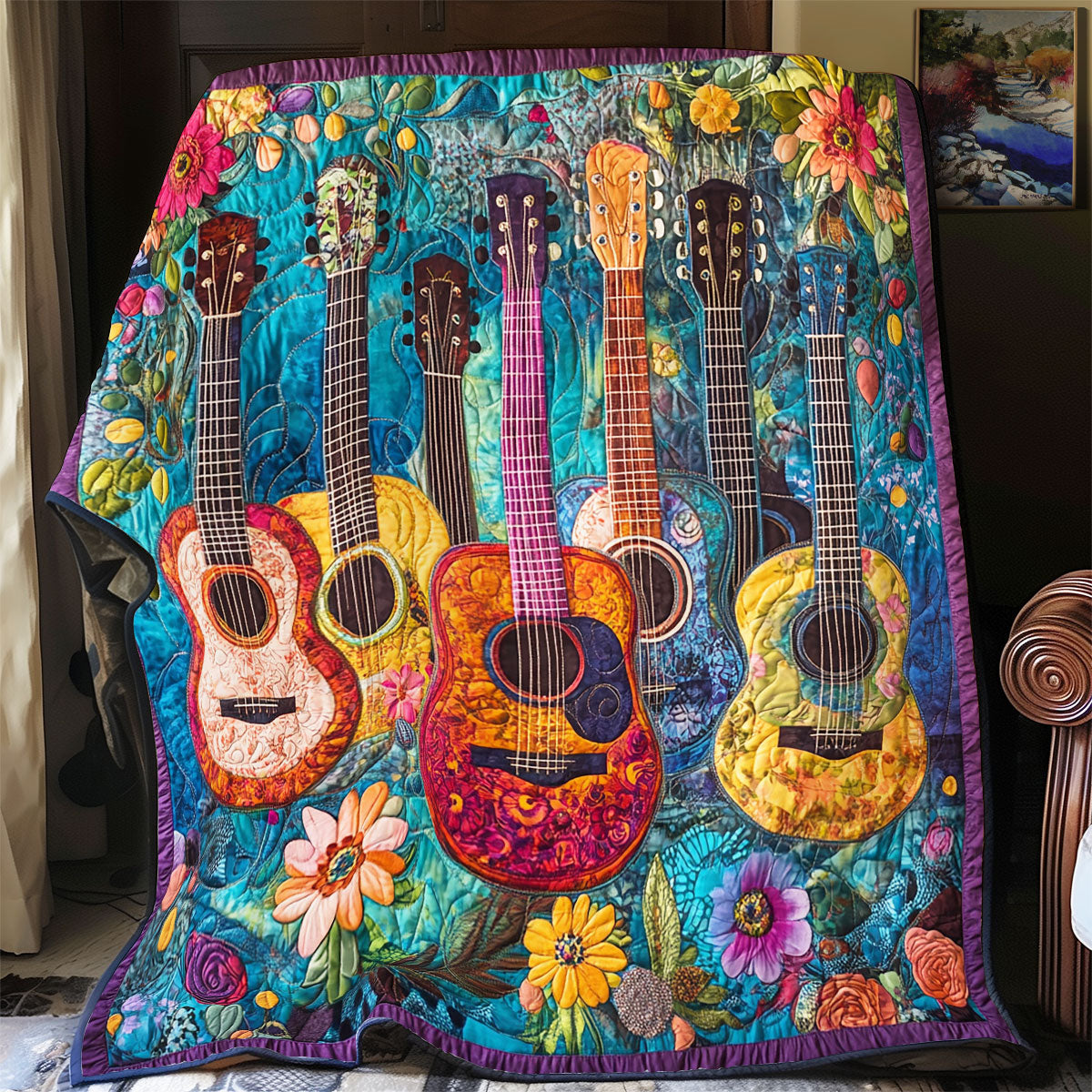 Guitar Garden Harmony YR1801009CL Quilt