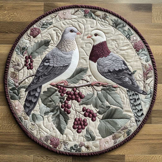 Dove Of The Harvest WN2105013CL Quilted Round Mat
