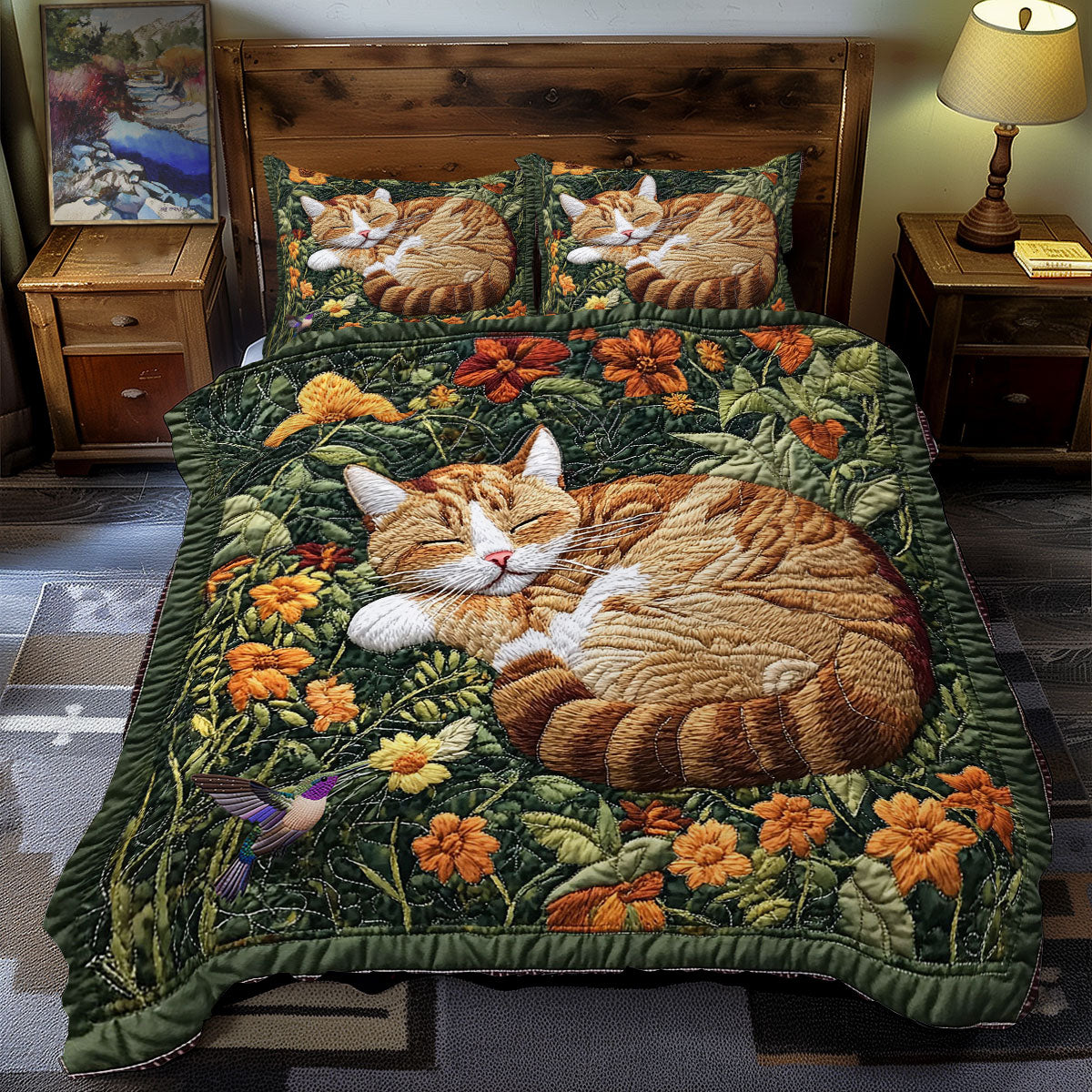 Sleeping Cat WY1912020CL Duvet Cover Set