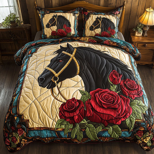 Horse Rose CW1406016CL Duvet Cover Set