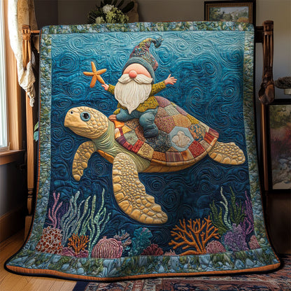 Turtle Voyage Gnome WN0901043CL Quilt