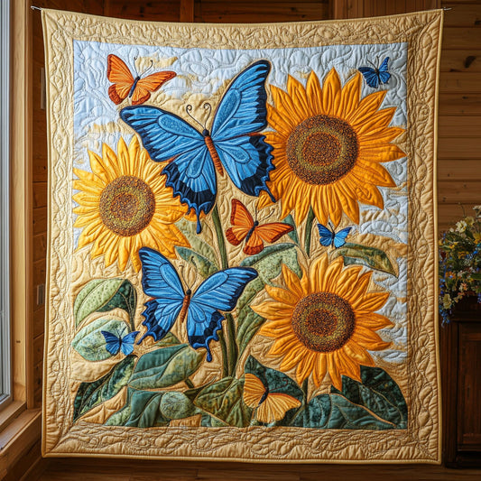 Butterfly Sunflower CW0307016CL Quilt