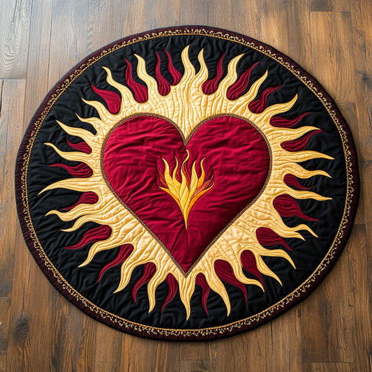 Heartfire Crest CP2807052CL Quilted Round Mat
