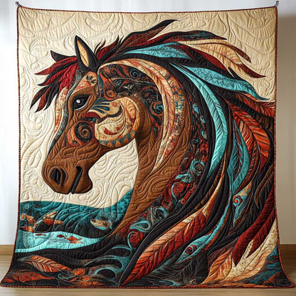 Native American Horse WP1102037CL Quilt