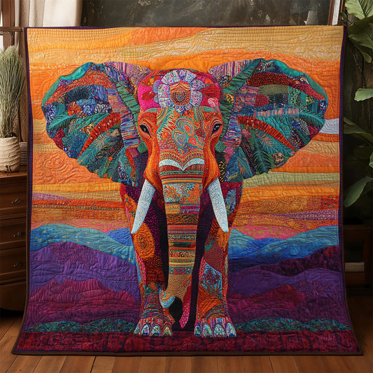 Vibrant Elephant WX1906046CL Quilt