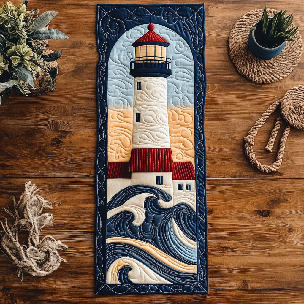 Beacon Lighthouse WN0408001CL Quilted Table Runner