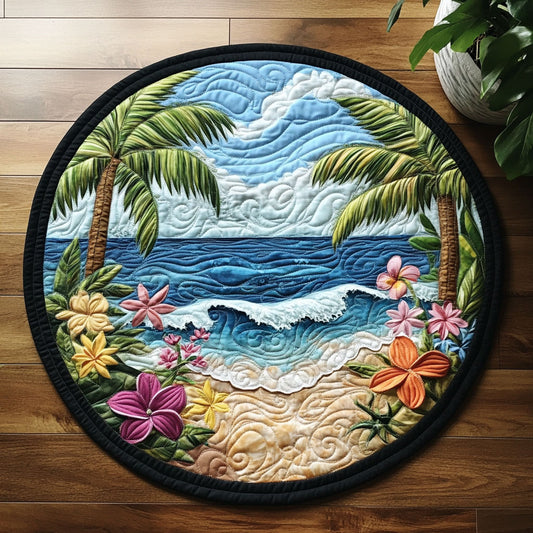 Aloha Beach CW1605149CL Quilted Round Mat