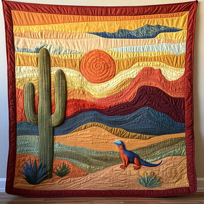 Cactus Lizard Landscape WP0603050CL Quilt