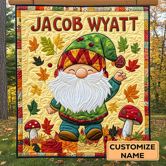 Forest Beardie WY0108018CL Personalized Baby Quilt