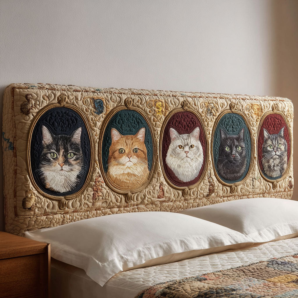 Grand Meows CP2212007CL Quilted Headboard Slipcover