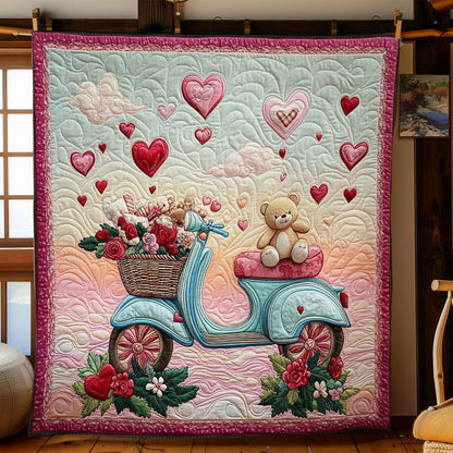 Scooter And Teddy Bear WY3012031CL Quilt