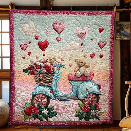 Scooter And Teddy Bear WY3012031CL Quilt