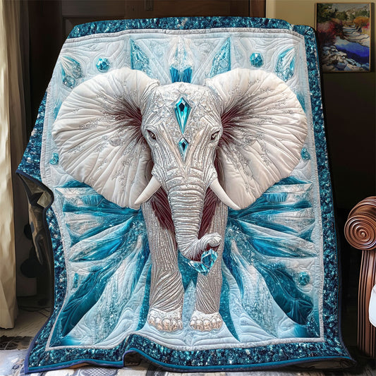 Ice Winter Elephant WY0801035CL Quilt