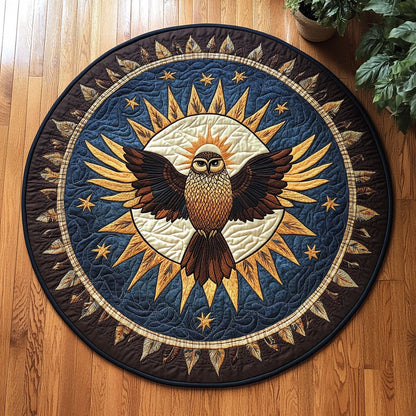 Radiant Owl WY2404016CL Quilted Round Mat