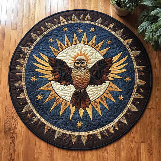 Radiant Owl WY2404016CL Quilted Round Mat