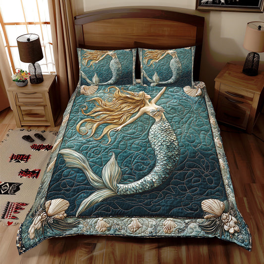 Serene Mermaid WX2412083CL Duvet Cover Set