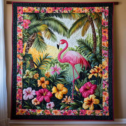 Tropical Flamingo XR2412002CL Quilt