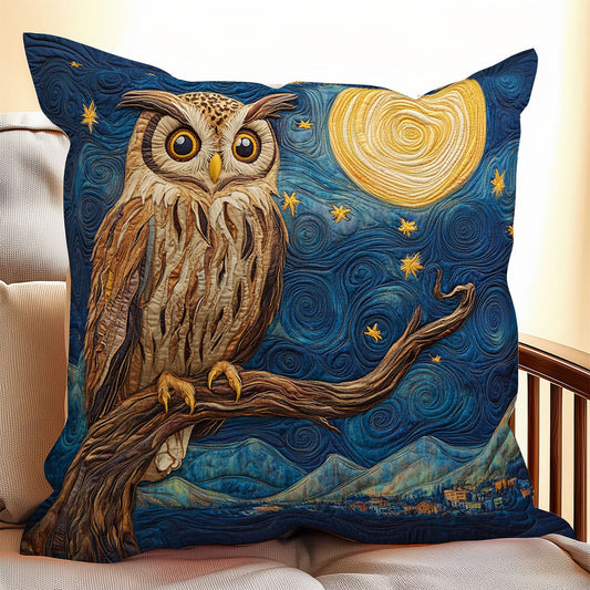 Owl Starry Night WX0406110CL Quilt Pillow Case