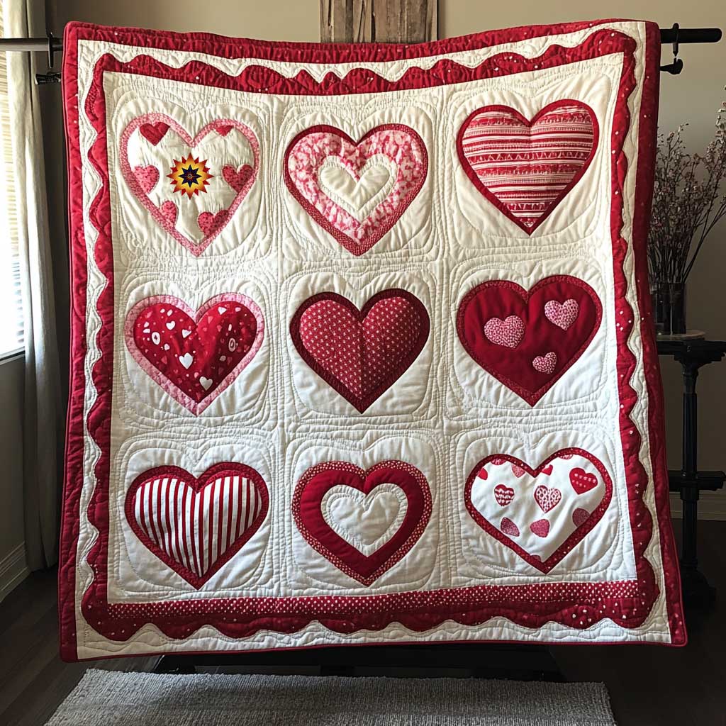 Heartful Valentine WP1612014CL Quilt