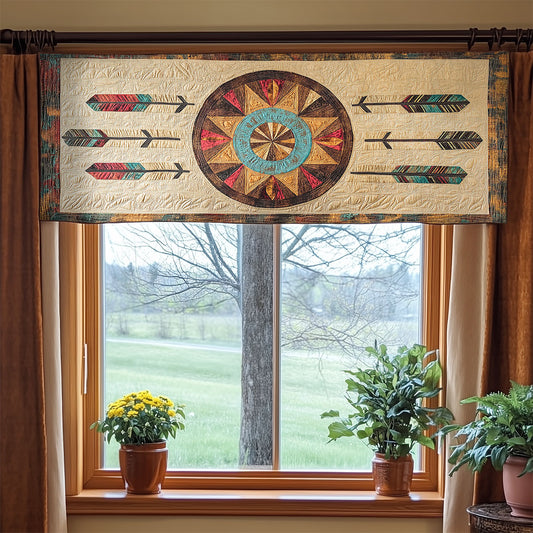Native Celestial Fire WN1407085CL Quilted Valance