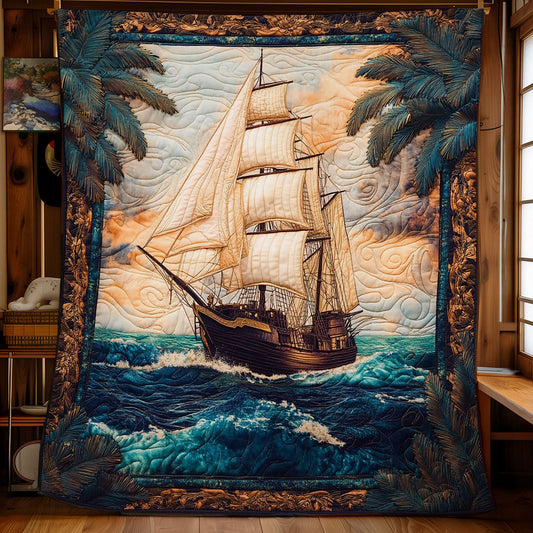 Sunset Light Ship WX0407077CL Quilt