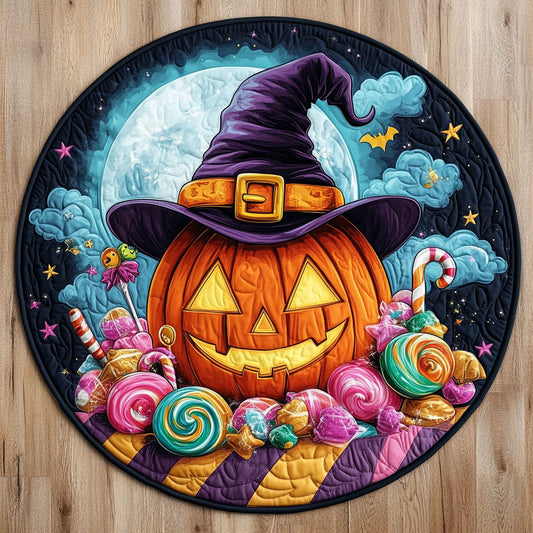 Trick or Treat CW0808010CL Quilted Round Mat