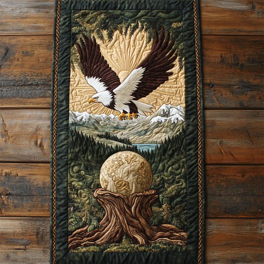 Eagle Egg Protection WY0905040CL Quilted Table Runner
