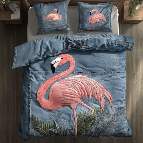 Flamingo Shore WN0707066CL Duvet Cover Set