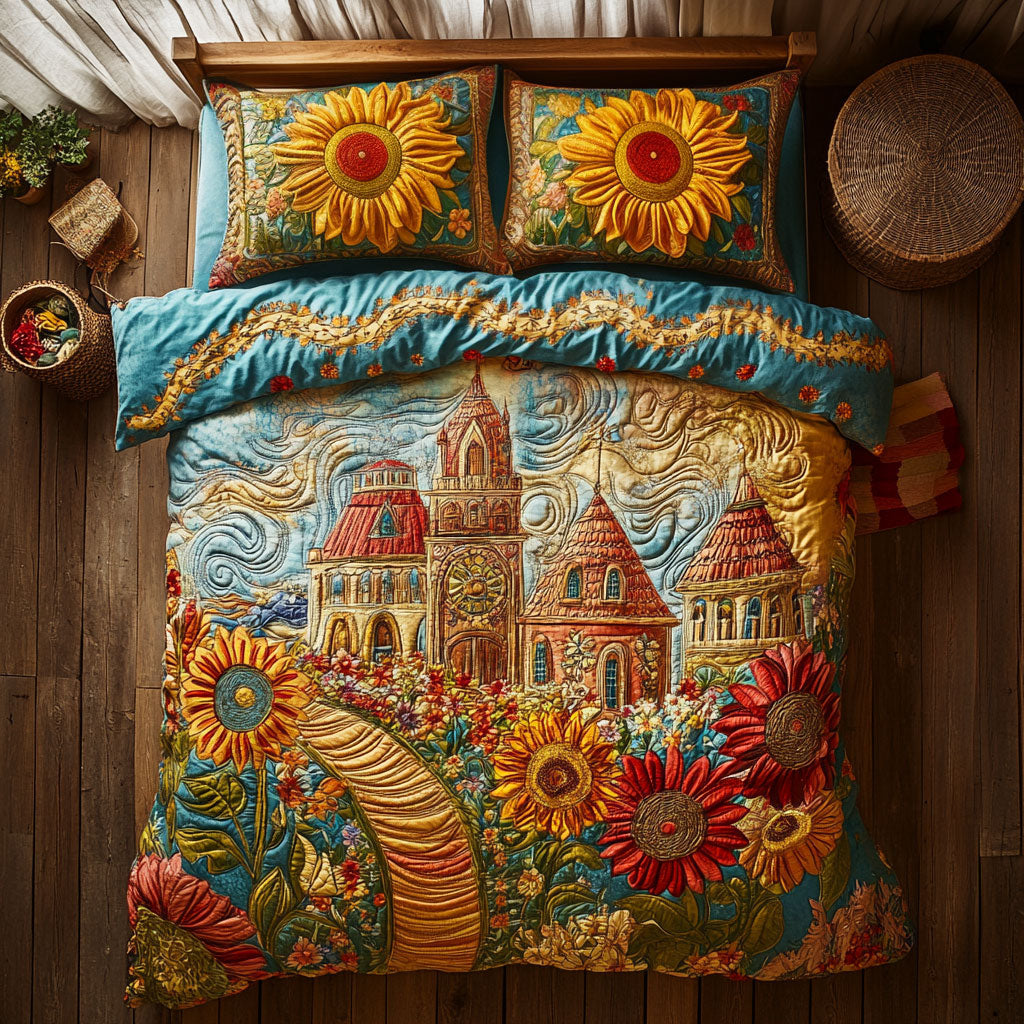 Castle In Bloom WY3007059CL Duvet Cover Set