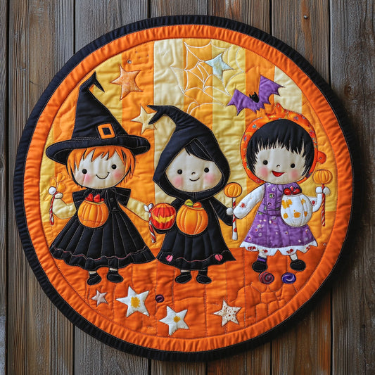 Trick or Treat CW2407069CL Quilted Round Mat