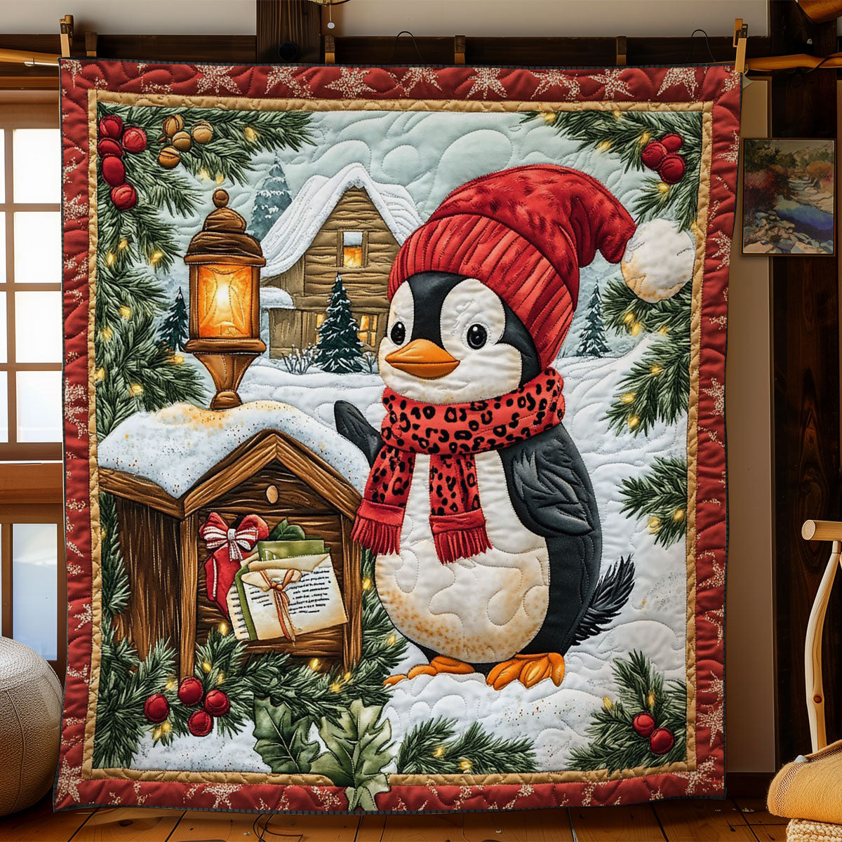 Christmas Penguin CW1511026CL Quilt