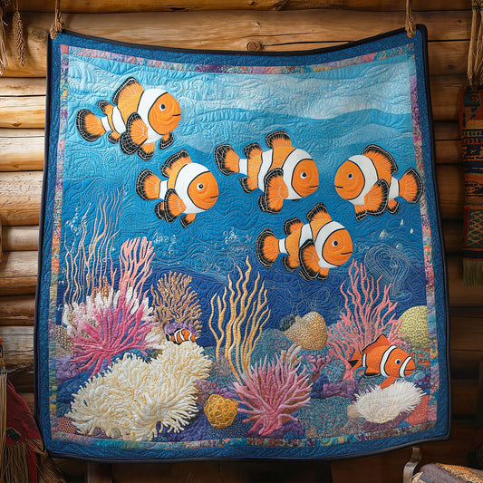 Coral Reef Clownfish WY0307024CL Quilt