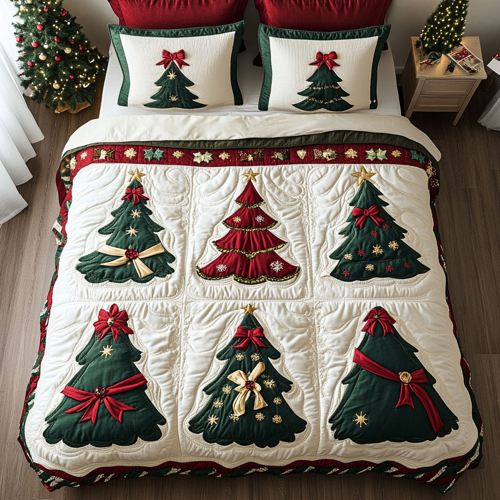 Holiday Patch Tree CW1211068CL Duvet Cover Set