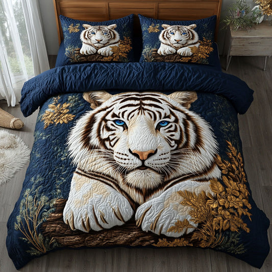 Majestic White Tiger WJ2403024CL Duvet Cover Set