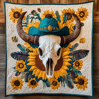 Floral Skull CW0906027CL Quilt