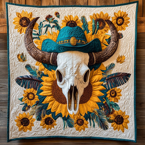 Floral Skull CW0906027CL Quilt