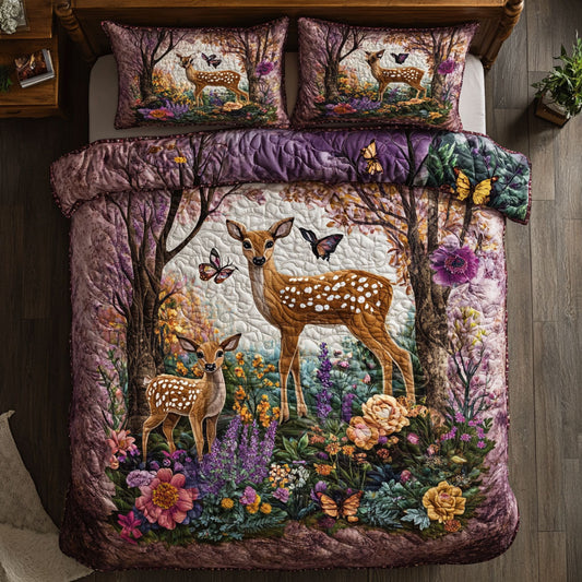 Spotted Deer Family WY2901107CL Duvet Cover Set