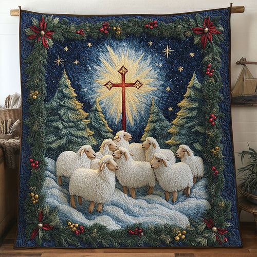 Cross Of Faith Sheep WN3010018CL Quilt