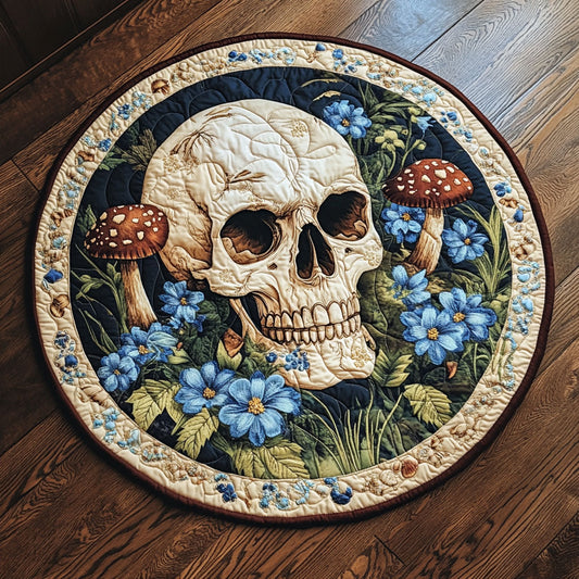 Skull Garden CW1607045CL Quilted Round Mat