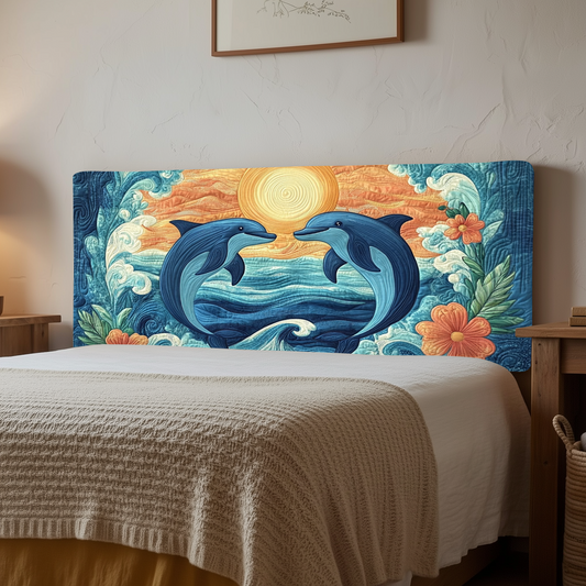Sunset Harmony Dolphin KL1212001CL Quilted Headboard Slipcover
