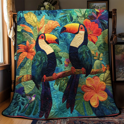 Colorful Toucans Garden WN0511003CL Quilt